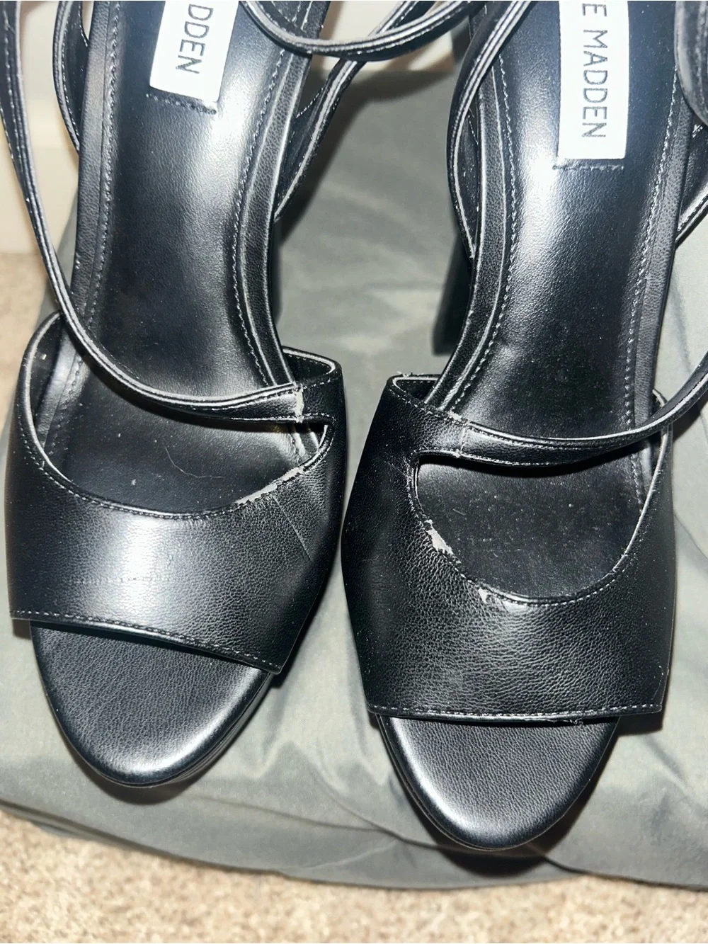 NEW Steve Madden Black Platform High Heel Stilettos Sz 8